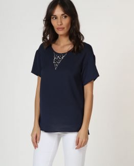 Blusa con perlas