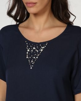 Blusa con perlas