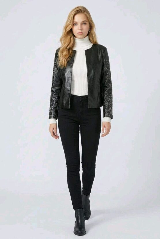 Chaqueta simil piel