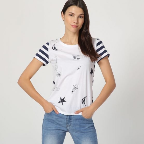Camiseta combinada
