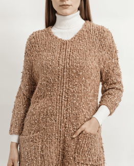 Chaqueta de punto con cremallera
