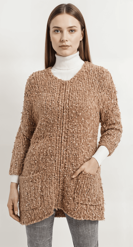 Chaqueta de punto con cremallera
