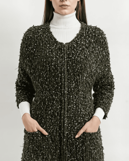 Chaqueta de punto con cremallera