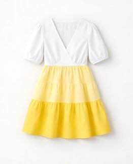 Vestido con escote en V