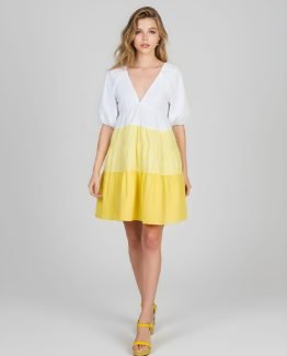 Vestido con escote en V