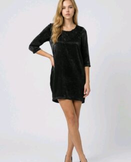 Vestido corto satinado