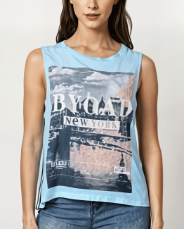 Blusa sin mangas con lentejuelas