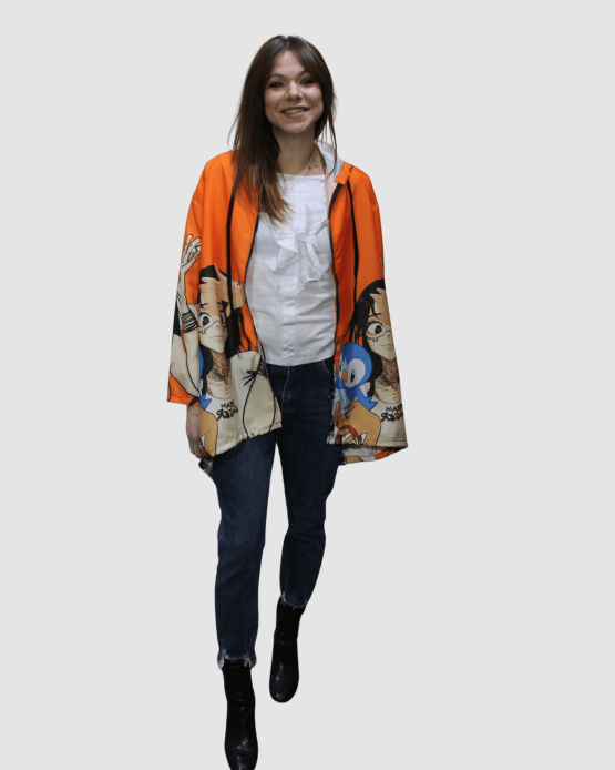 Chubasquero estampado con capucha