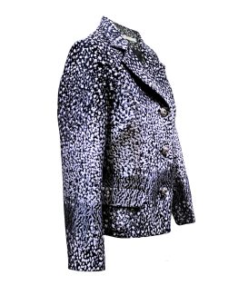 Americana satinada estampada
