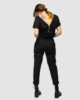 Blusa con cremallera trasera