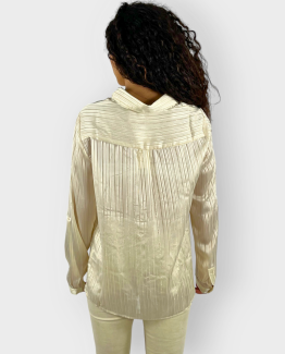 Blusa satinada de rayas