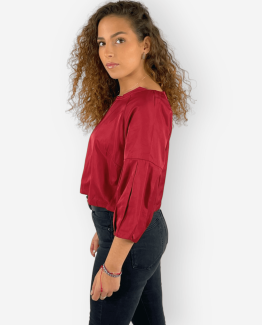 Blusa satinada
