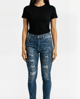 Jeans skinny fit de mujer en denim elástico.
