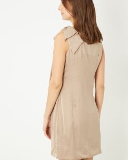 Vestido de raso con lazo