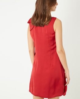 Vestido de raso con lazo