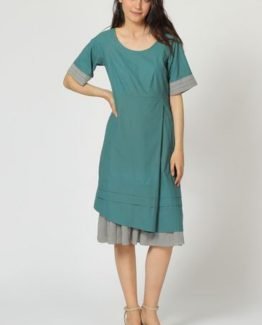 Vestido combinado