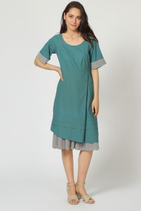 Vestido combinado