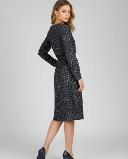 Vestido estampado midi