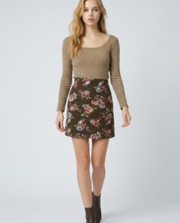 Vestido combinado efecto dos en uno