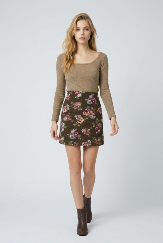 Vestido combinado efecto dos en uno