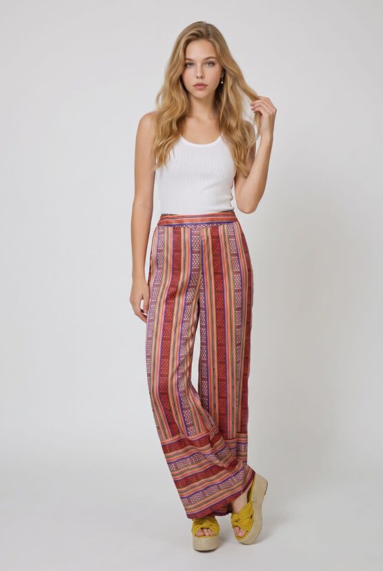 Pantalón fluido estampado
