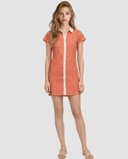 Vestido camisero estampado