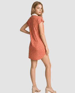 Vestido camisero estampado