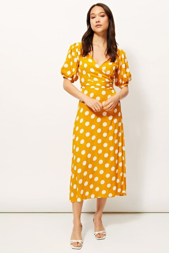 Vestido estampado de lunares