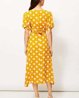 Vestido estampado de lunares