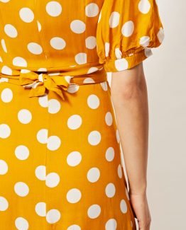 Vestido estampado de lunares