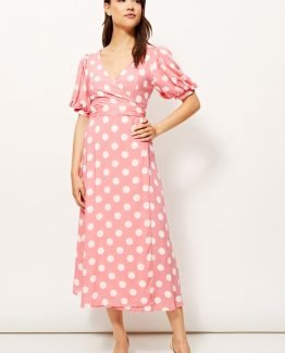 Vestido estampado de lunares
