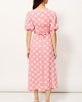 Vestido estampado de lunares
