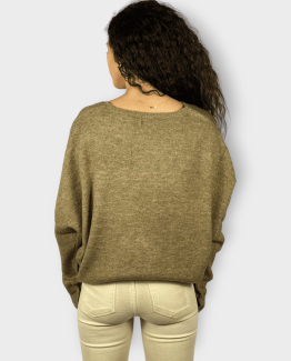 Jersey amplio cuello redondo