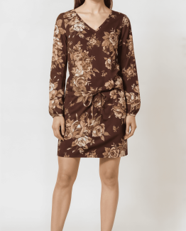 Vestido estampado de flores