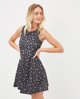Vestido estampado sin mangas