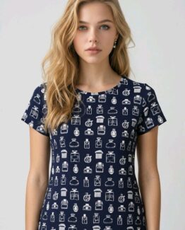 Camiseta de algodón estampado