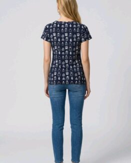 Camiseta de algodón estampado