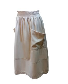 Falda acampanada con cintura elástica