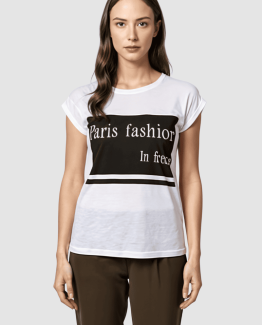 Camiseta estampada de manga corta