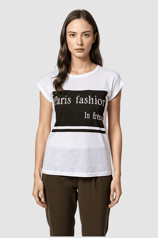 Camiseta estampada de manga corta