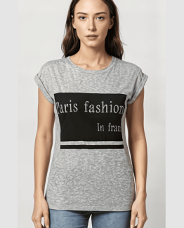 Camiseta estampada de manga corta