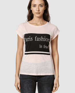 Camiseta estampada de manga corta
