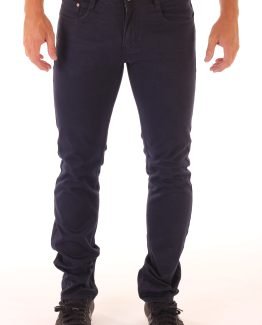 Jeans slim fit de caballero en azul.
