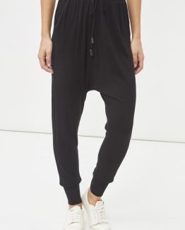 Pantalón sarouel con cintura elástica