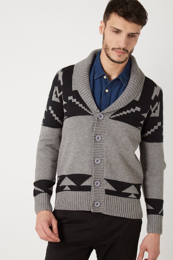 Cardigan estampado
