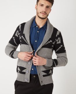 Cardigan estampado