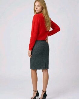 Falda tejido de tweed