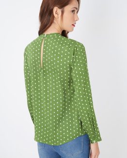 Blusa estampada fluida