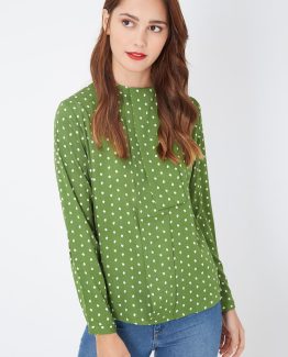 Blusa estampada fluida