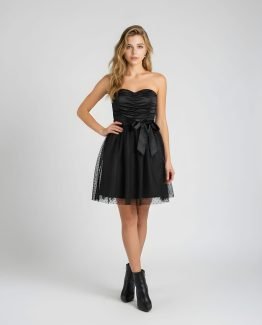 vestido fiesta palabra de honor